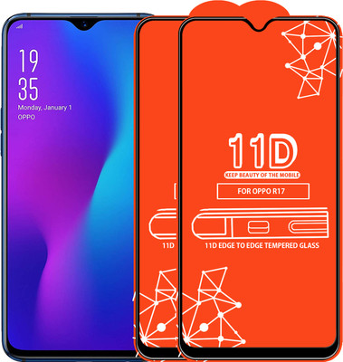 Roxel Edge To Edge Tempered Glass for Oppo R17(Pack of 2)