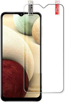 SOMTONE Edge To Edge Tempered Glass for Samsung Galaxy A12 Front Tempered Glass(Pack of 1)