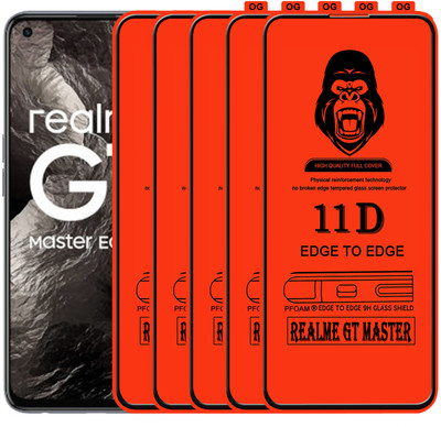 Laxdom Edge To Edge Tempered Glass for REALME GT MASTER(Pack of 5)