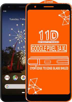 CYOR Edge To Edge Tempered Glass for GOOGLE PIXEL 3A XL(Pack of 1)