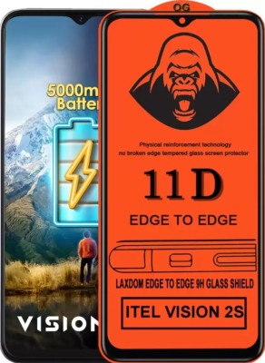 BRIGHTRON Edge To Edge Tempered Glass for Itel Vision 2S(Pack of 1)