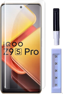 OneTech Edge To Edge Tempered Glass for IQOO Z9s 5G / IQOO Z9s Pro 5G 9H Hardness, UV Premium Screen Protector(Pack of 1)