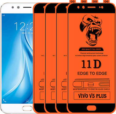 PFOAM Edge To Edge Tempered Glass for VIVO V5 PLUS(Pack of 4)