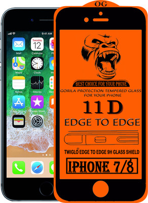 TWIGLO Edge To Edge Tempered Glass for Apple iPhone 7(Pack of 1)