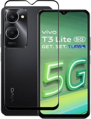 SRT Edge To Edge Tempered Glass for Vivo T3 Lite 5G(Pack of 1)
