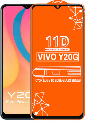 CYOR Edge To Edge Tempered Glass for VIVO Y20G(Pack of 1)