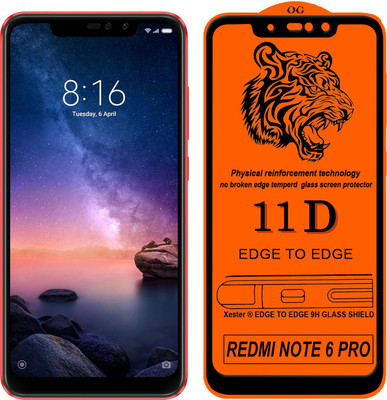 Xester Edge To Edge Tempered Glass for Mi Redmi Note 6 Pro(Pack of 1)