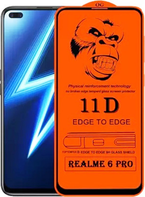 9H Edge To Edge Tempered Glass for REALME 6 PRO (9H Hardness-11D)(Pack of 1)