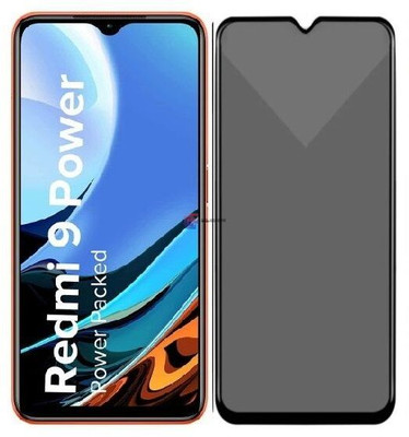 Resolute Edge To Edge Tempered Glass for Redmi 9 Power, DelhiGear Glass, Privacy Screen Protector, Privacy Tempered Glass, Screen Guard, Mobile Glass(Pack of 1)