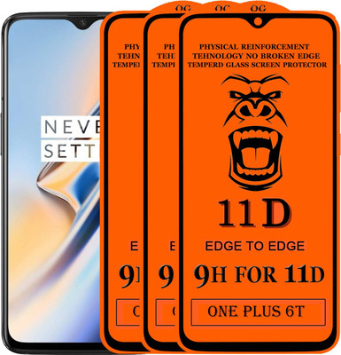 Xester Edge To Edge Tempered Glass for OnePlus 6T(Pack of 3)