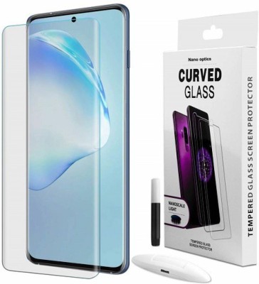 aplexx Edge To Edge Tempered Glass for Samsung Galaxy S20 Ultra, | Primium Quality Curved UV Glass(Pack of 1)