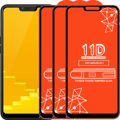 Roxel Edge To Edge Tempered Glass for Realme C1(Pack of 3)
