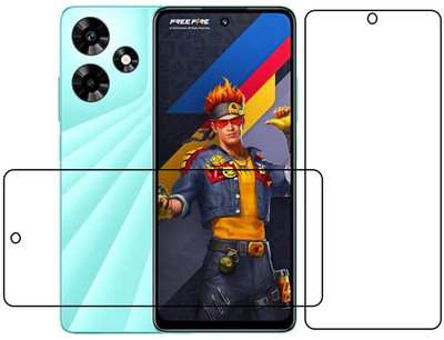 HINDU Edge To Edge Tempered Glass for Infinix Hot 30 Tempered Glass impossible plastic & Fiber Infinix Hot 30(Pack of 1)