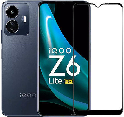 EITANSHA CREATION Edge To Edge Tempered Glass for iQOO Z6 Lite 5G, iQOO Z6 Lite(Pack of 1)