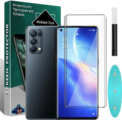 Mobilab Tech Edge To Edge Tempered Glass for Oppo Reno 5 Pro(Pack of 1)