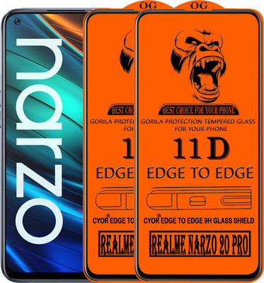 CYOR Edge To Edge Tempered Glass for REALME NARZO 20 PRO(Pack of 2)