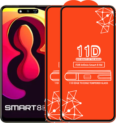 Roxel Edge To Edge Tempered Glass for Infinix Smart 8 Hd(Pack of 2)