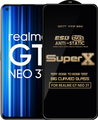 Qyist Edge To Edge Tempered Glass for REALME GT NEO 3T(Pack of 1)