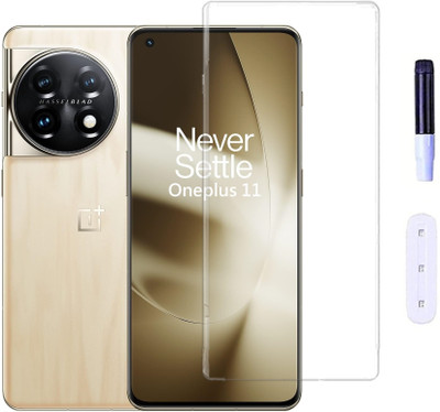 Mersal Edge To Edge Tempered Glass for OnePlus 11 5G, UV Curved Screen Protector with Easy Installation Kit(Pack of 1)