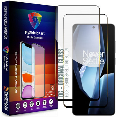 MyShieldKart Edge To Edge Tempered Glass for Oneplus 13R 5G (6.78 Inch)**Neoshield**Millitary Grade-Anti Explosion-Tempered Glass/Full Screen Coverage-Edge to Edge/9H Hardness/With Easy Installation Kit(Pack of 2)