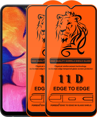 Forego Edge To Edge Tempered Glass for Samsung Galaxy A10s(Pack of 2)
