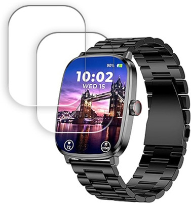 SOMTONE Edge To Edge Tempered Glass for beatXP Unbound Era 2.01 inch SMARTWATCH SCREEN GUARD(Pack of 2)