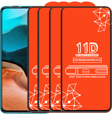 Qyist Edge To Edge Tempered Glass for Xiaomi Redmi K40 Pro Plus(Pack of 4)