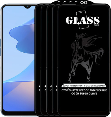 CYOR Edge To Edge Tempered Glass for OPPO A16S(Pack of 5)