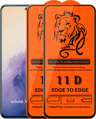 Forego Edge To Edge Tempered Glass for Vivo X60(Pack of 2)