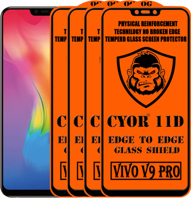 CYOR Edge To Edge Tempered Glass for VIVO V9 PRO(Pack of 4)