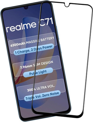 EITANSHA CREATION Edge To Edge Tempered Glass for realme C71, Realme C71(Pack of 1)