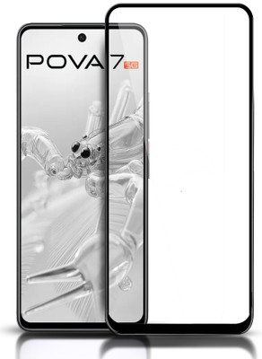 HUPSHY Edge To Edge Tempered Glass for Tecno Pova 7 5G(Pack of 1)