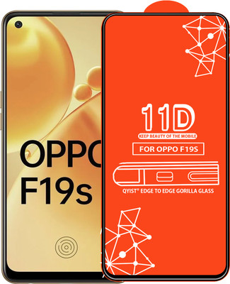 Qyist Edge To Edge Tempered Glass for Oppo F19S(Pack of 1)