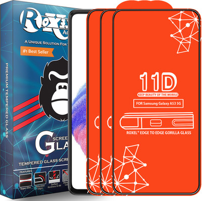 Roxel Edge To Edge Tempered Glass for Samsung Galaxy A53 5G(Pack of 3)