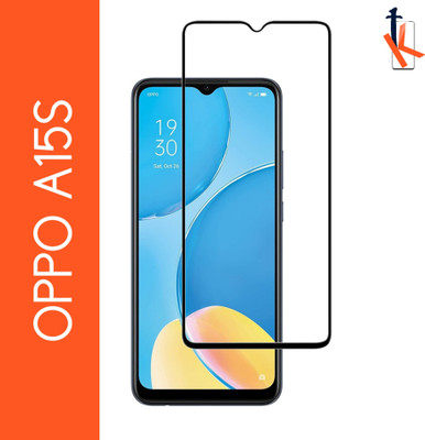 TCartoHUB Edge To Edge Tempered Glass for Oppo A15S(Pack of 1)