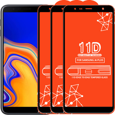Roxel Edge To Edge Tempered Glass for Samsung Galaxy J6 Plus(Pack of 3)