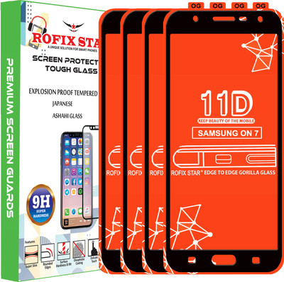 Rofix star Edge To Edge Tempered Glass for Samsung Galaxy On7(Pack of 4)