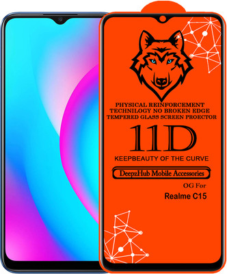 DeepzHub Edge To Edge Tempered Glass for C15(Pack of 1)