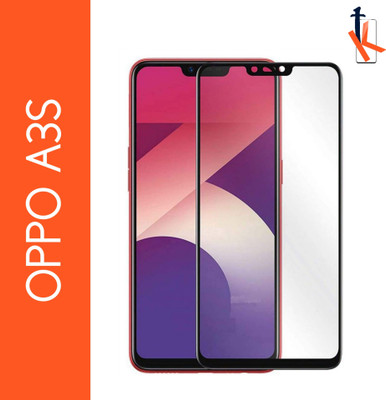 TCartoHUB Edge To Edge Tempered Glass for Oppo A3s(Pack of 1)