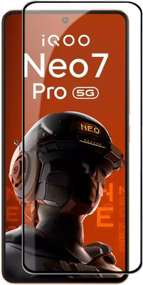OneTech Edge To Edge Tempered Glass for IQOO Neo 7 Pro 5G 9H Hardness, Screen Protector(Pack of 1)