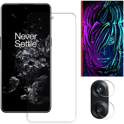 ARBAN Edge To Edge Tempered Glass for OnePlus 10T 5G Tempered Glass Screen Protector | Anti-Scratch | Edge to Edge Full Coverage | 9H Hardness (1 FRONT SCREEN GUARD + 1 CAMERA LENS PROTECTOR + 1 FREE BACK EMBOSSED SKIN002)(Pack of 1)