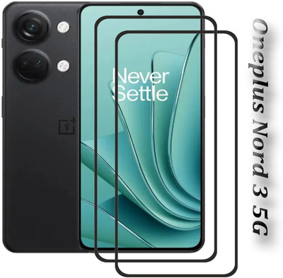 NKCASE Edge To Edge Tempered Glass for Oneplus Nord 3 5G(Pack of 2)