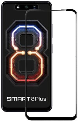 DMJHP Edge To Edge Tempered Glass for Infinix Smart 8 Plus(Pack of 1)