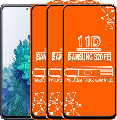 TWIGLO Edge To Edge Tempered Glass for SAMSUNG S20 FE(Pack of 3)