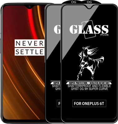 Qyist Edge To Edge Tempered Glass for OnePlus 6T(Pack of 2)