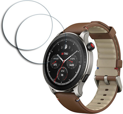 ARBAN Edge To Edge Tempered Glass for Amazfit GTR 4 SMARTWATCH SCREEN GUARD(Pack of 2)