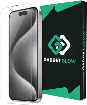 Gadget Glow Edge To Edge Tempered Glass for Apple IPhone 15 Pro, IPhone 15 Pro, 15 Pro, Crystal Clear Glass with Anti Dust Filter(Pack of 1)