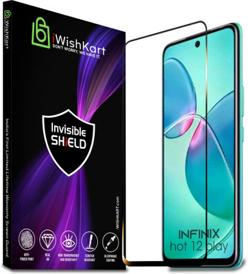 iWishKart Edge To Edge Tempered Glass for Infinix Hot 12 Play(Pack of 1)