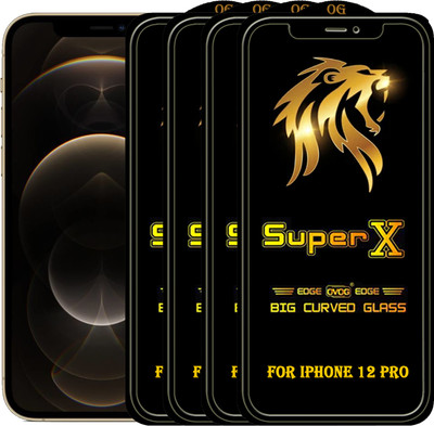 PFOAM Edge To Edge Tempered Glass for APPLE IPHONE 12 PRO(Pack of 4)