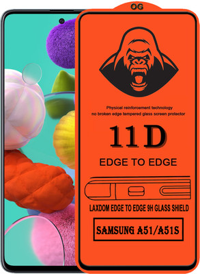 Laxdom Edge To Edge Tempered Glass for SAMSUNG GALAXY A51(Pack of 1)
